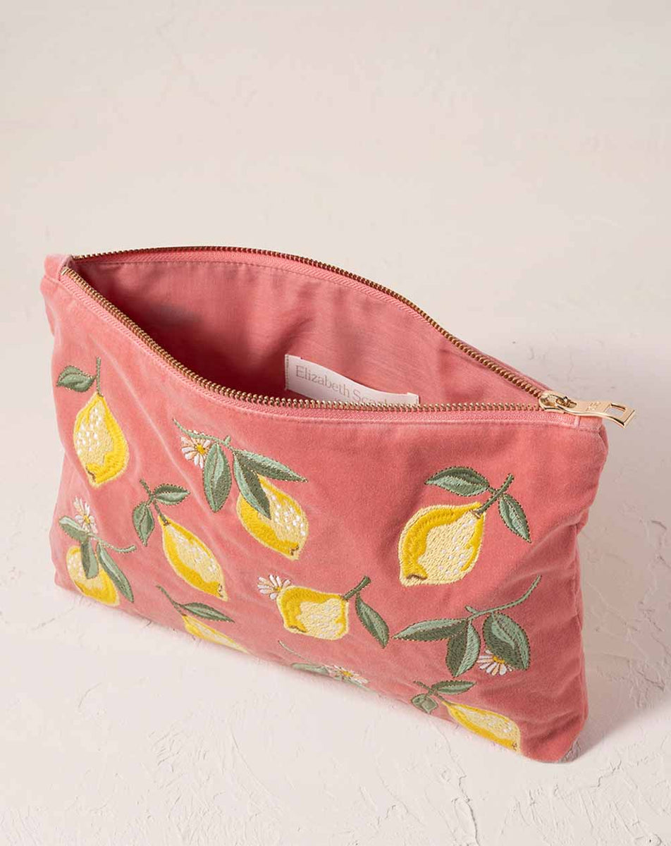 Elizabeth Scarlett - Everyday Pouch - Lemon Blossom (Coral