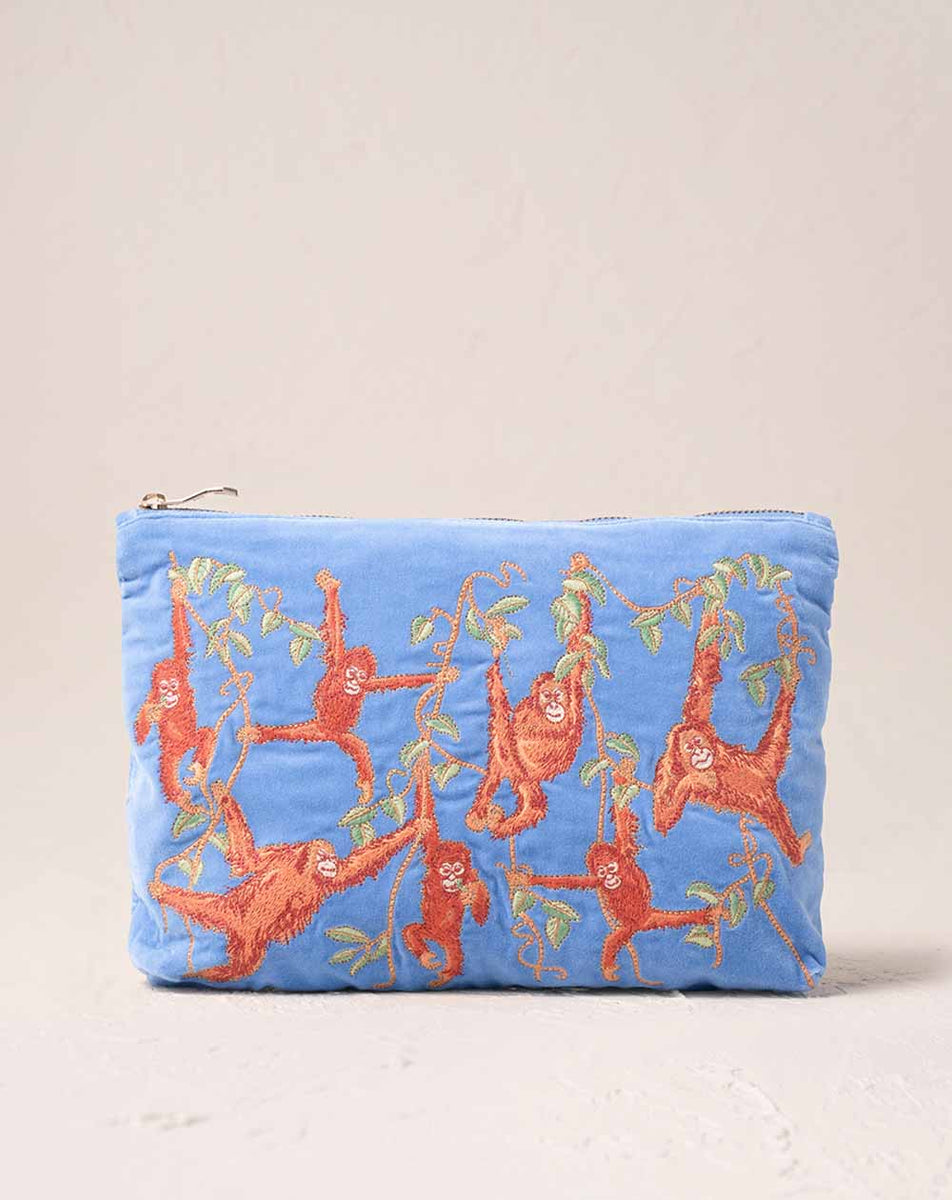 Elizabeth Scarlett - Everyday Pouch - Orangutans (Caribbean
