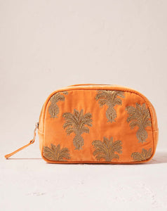 Elizabeth Scarlett - Cosmetics Bag - Pineapple (Orange Velvet)