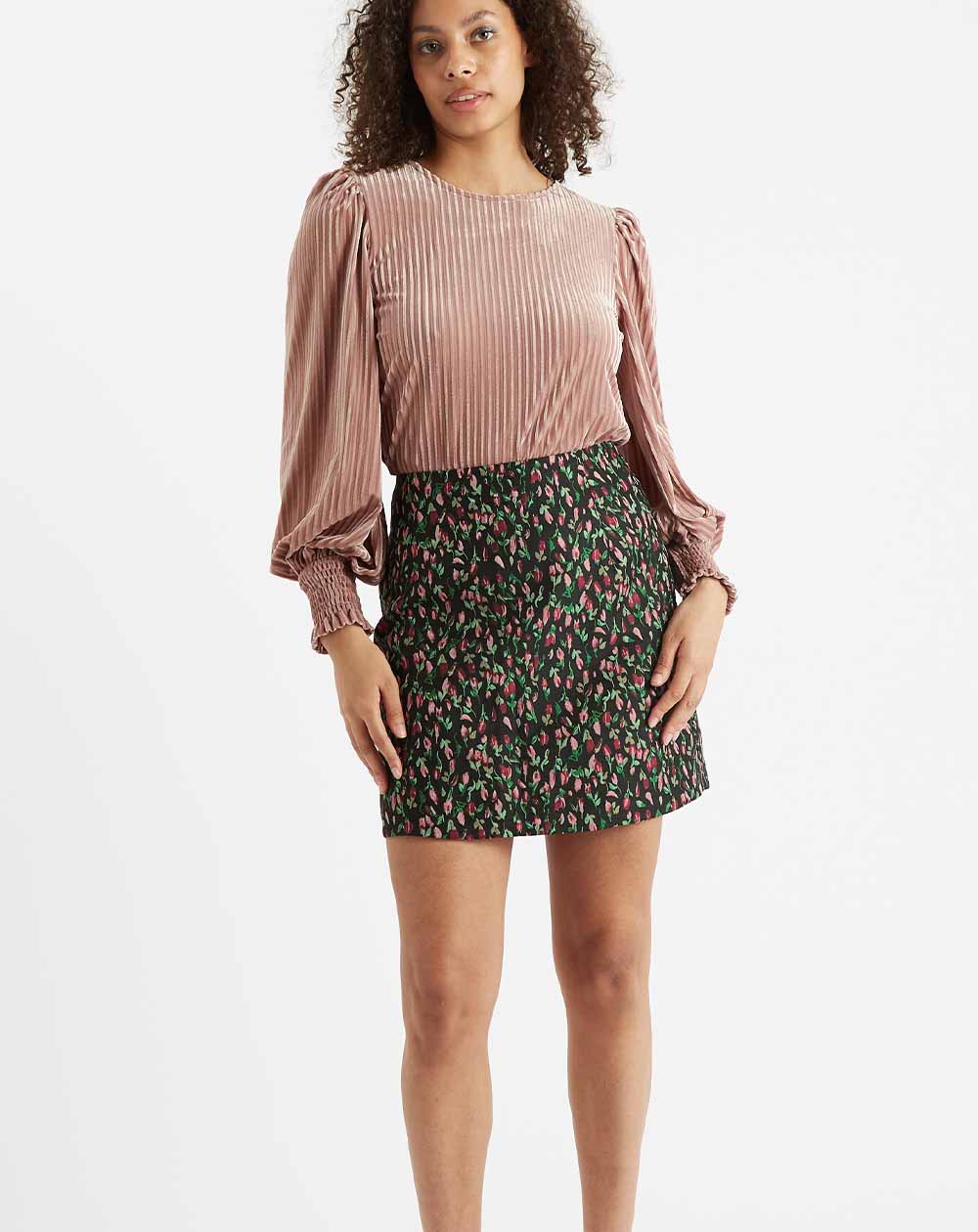 Louche Aubin Raining Rosebuds Mini Skirt