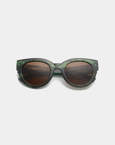 A.KJÆRBEDE - LILLY Sunglasses - Green Marble Transparent