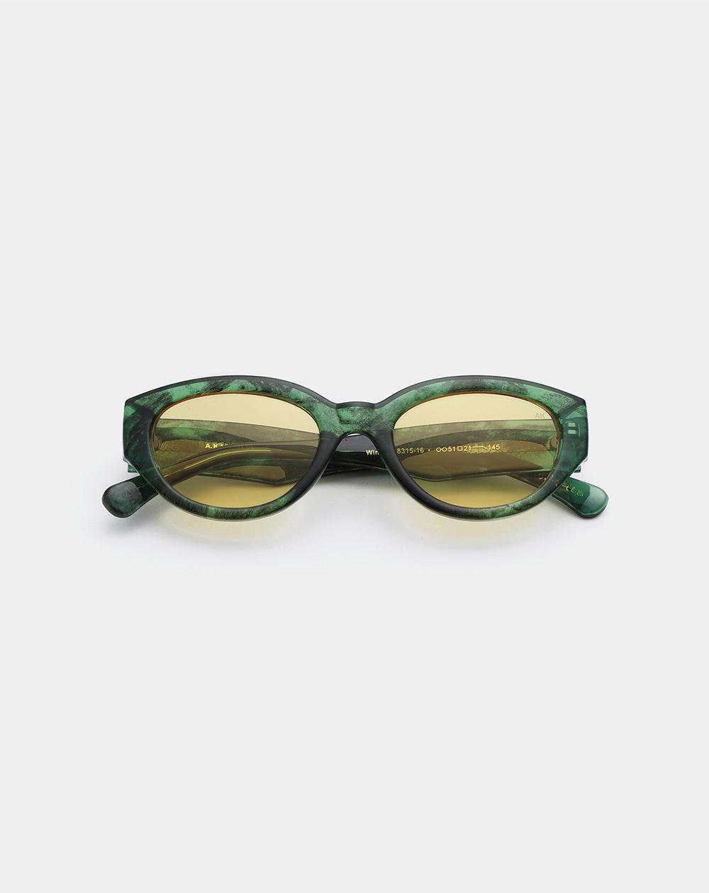 A.KJÆRBEDE - WINNIE Sunglasses - Green Marble Transparent