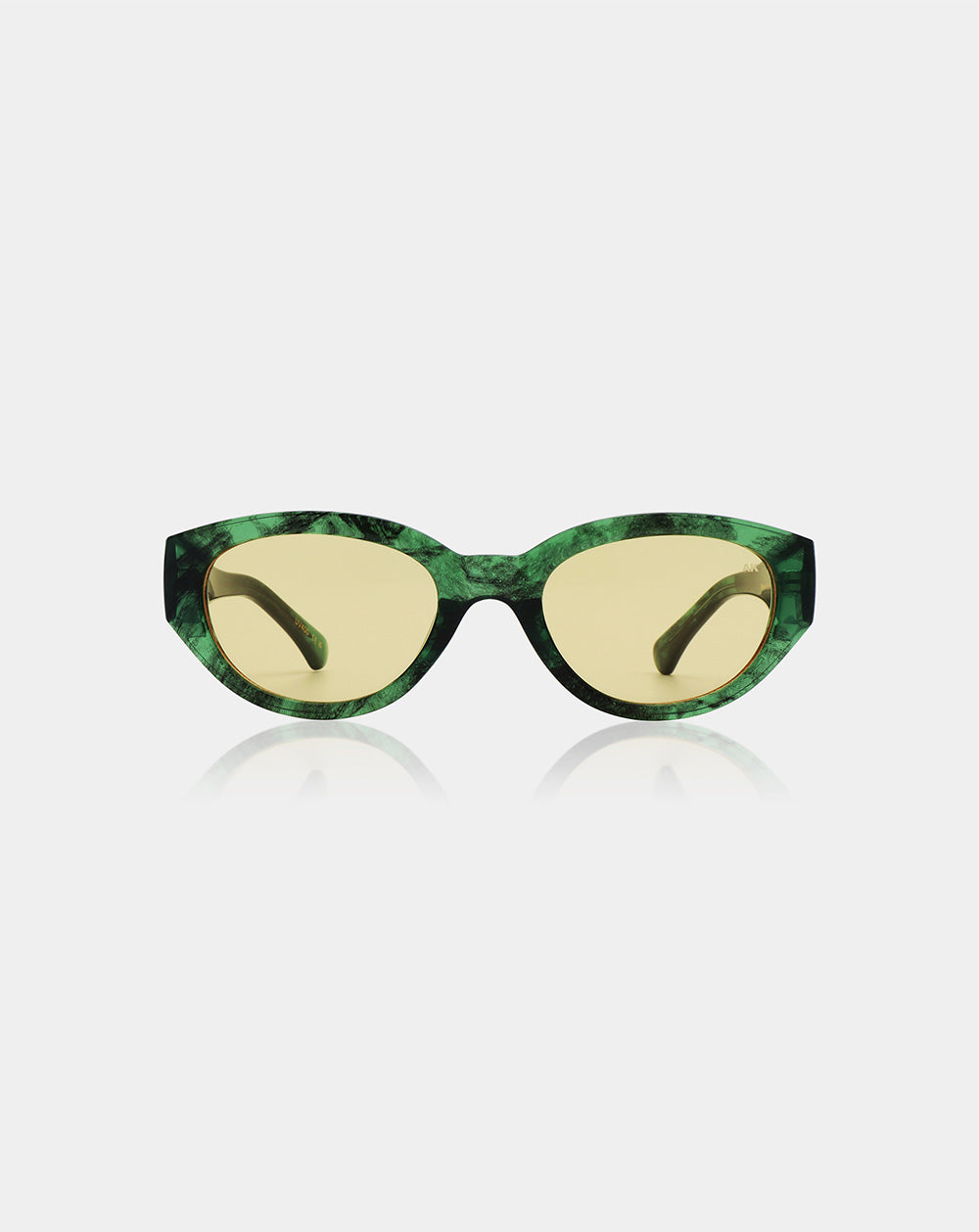 A.KJÆRBEDE - WINNIE Sunglasses - Green Marble Transparent