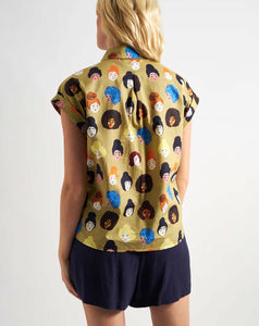 Louche - Abinaya Shirt - Besties Print Multi