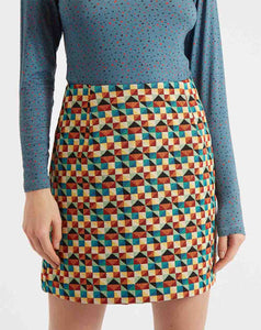 Louche - Aubin Mini Skirt - Geo Jacquard