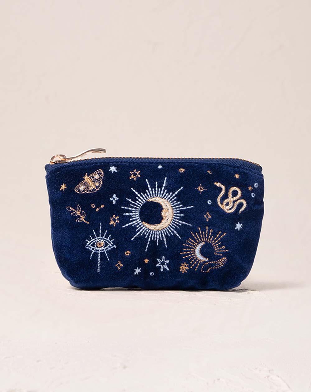 Elizabeth Scarlett - Coin Purse - Boho Mysticism (Navy Velvet)