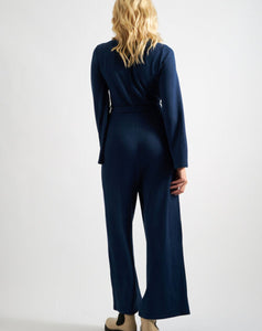 Louche - Coraline Jersey Jumpsuit - Brushed Marl Navy