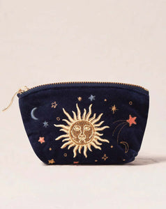 Elizabeth Scarlett - Coin Purse - Celestial (Navy Velvet)