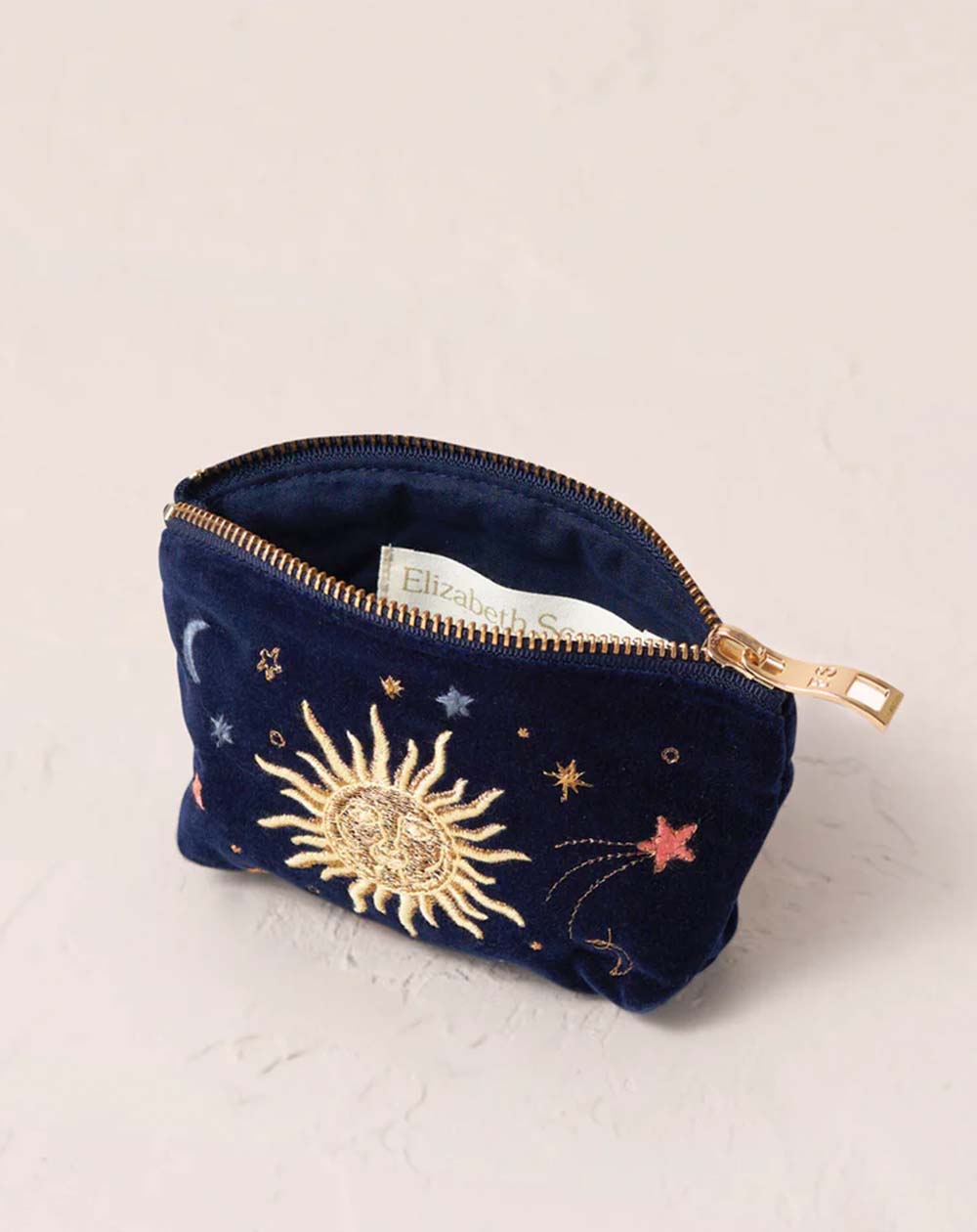 Elizabeth Scarlett - Coin Purse - Celestial (Navy Velvet)