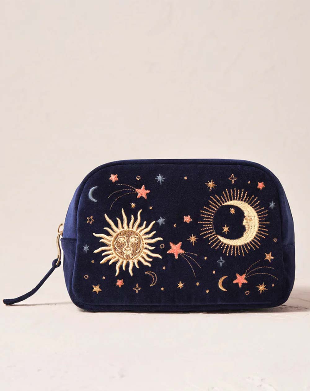 Elizabeth Scarlett - Cosmetics Bag - Celestial (Navy Velvet)