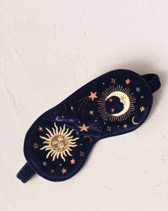 Elizabeth Scarlett - Eye Mask - Celestial (Navy Velvet)