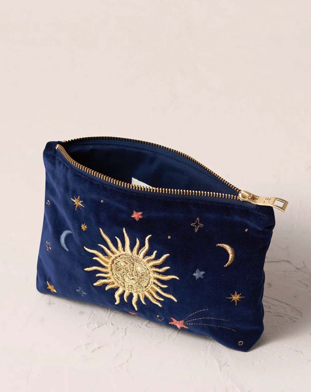 Elizabeth Scarlett - Mini Pouch - Celestial (Navy Velvet)