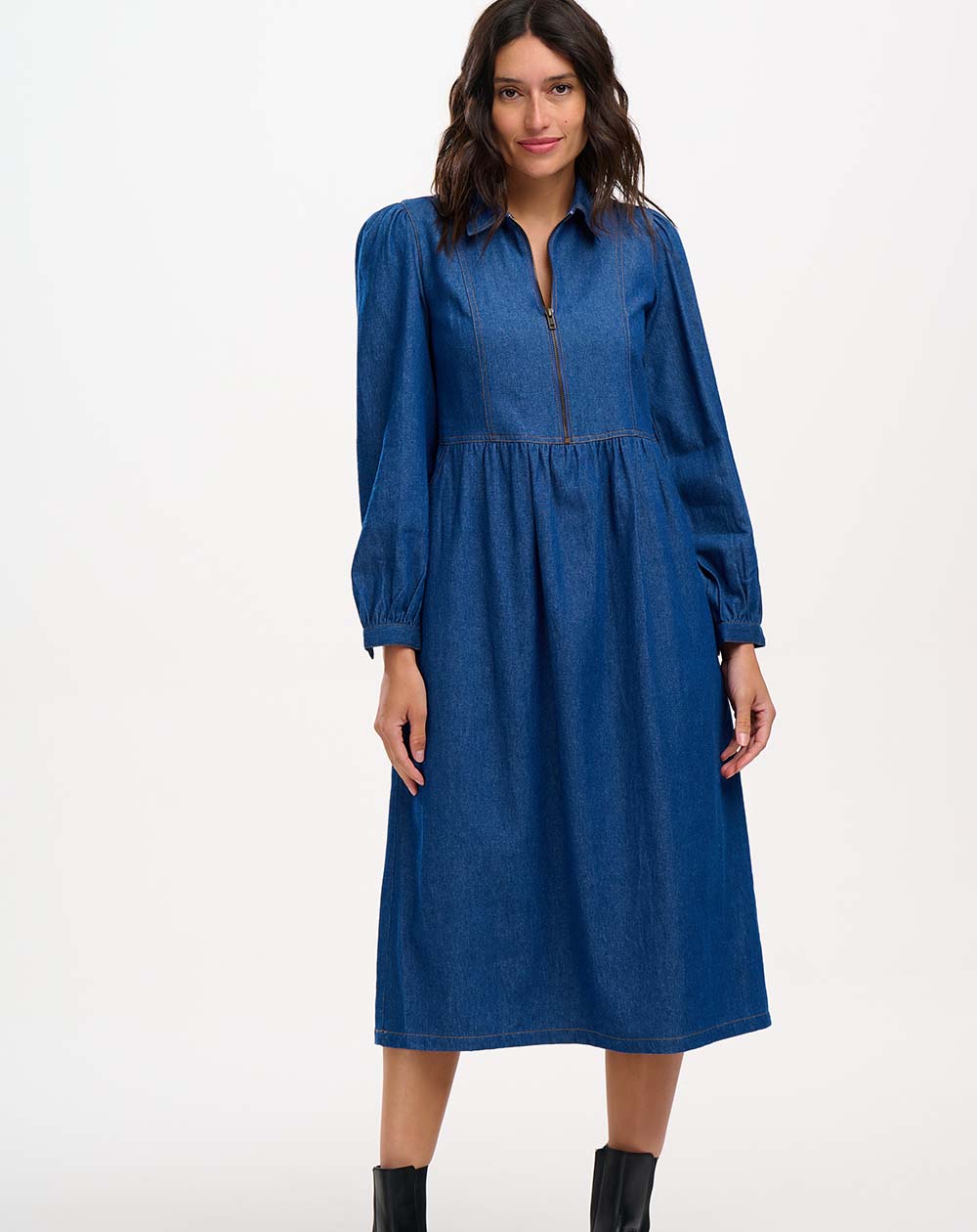 denim smock dress uk Denim Smock Dress