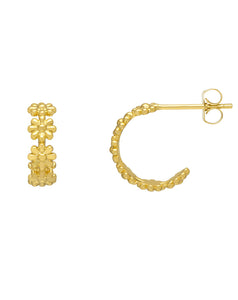 Estella Bartlett - Daisy Chain Hoop Gold Earrings
