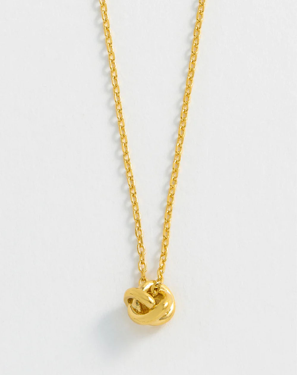 Estella Bartlett - Knot Charm Necklace - Gold Plated