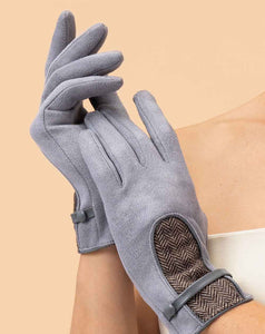 Powder - Genevieve Faux Suede Gloves - Mist