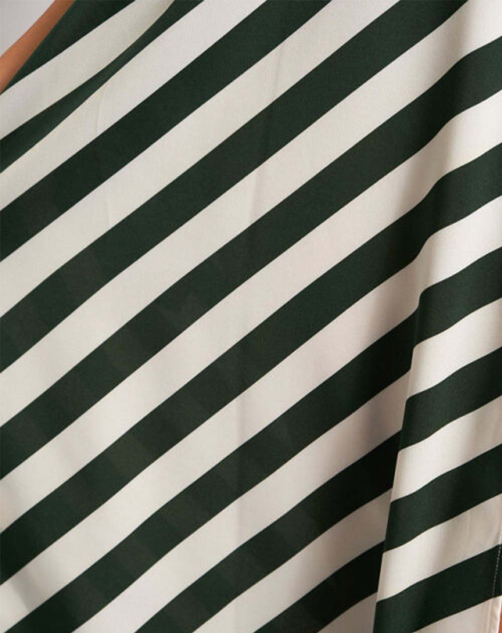 Louche - Geri Halter Midi Dress - Green Diagonal Lines