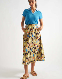 Louche - Hestia Midi Skirt - Besties Print Multi