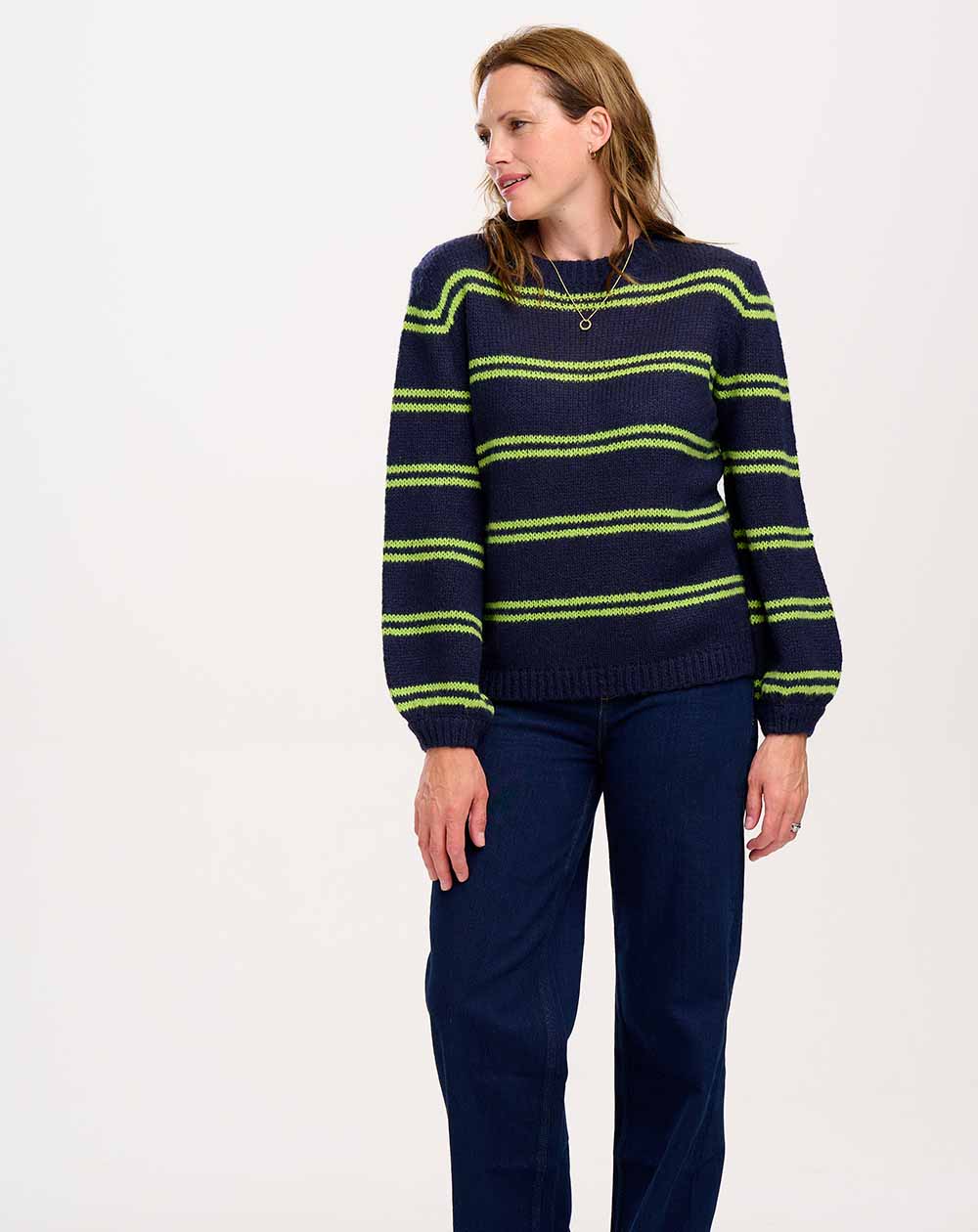 Sugarhill - Essie Jumper - Navy, Double Stripe