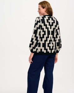 Sugarhill - Morganna Cardigan - Monochrome, Folk Diamond