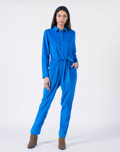 Pretty Vacant - Orla Jumpsuit - Blue Cord