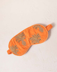 Elizabeth Scarlett - Eye Mask - Pineapple (Orange Velvet)