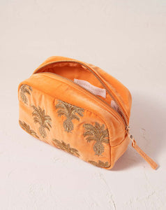 Elizabeth Scarlett - Cosmetics Bag - Pineapple (Orange Velvet)