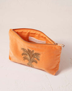 Elizabeth Scarlett - Mini Pouch - Pineapple (Orange Velvet)