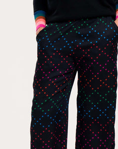 Sugarhill - Larkin Trousers - Black, Rainbow Star Lattice