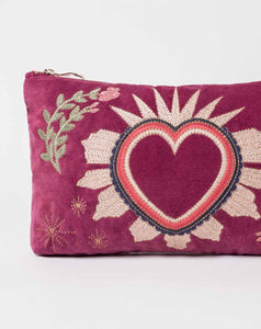 Elizabeth Scarlett - Everyday Pouch - Sacred Heart (Dry Rose Velvet)