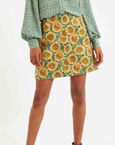 Louche Aubin Sunflower Jacquard A Line Skirt