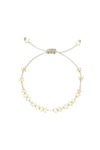 Gold 'Stars So Bright' Gold Plated Friendship Bracelet