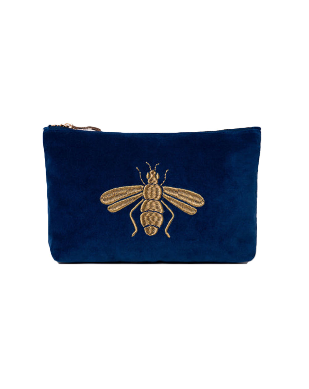 Elizabeth Scarlett - Mini Pouch - Honey Bee in Cobalt