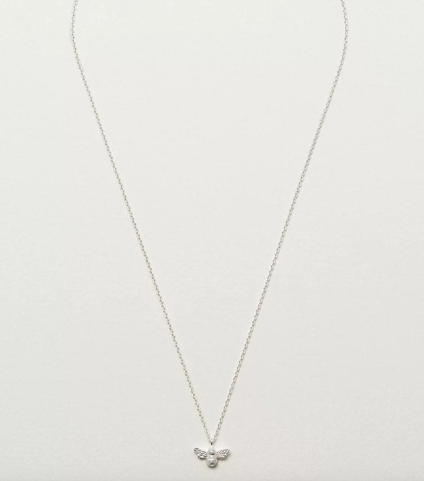 Silver Bee Necklace