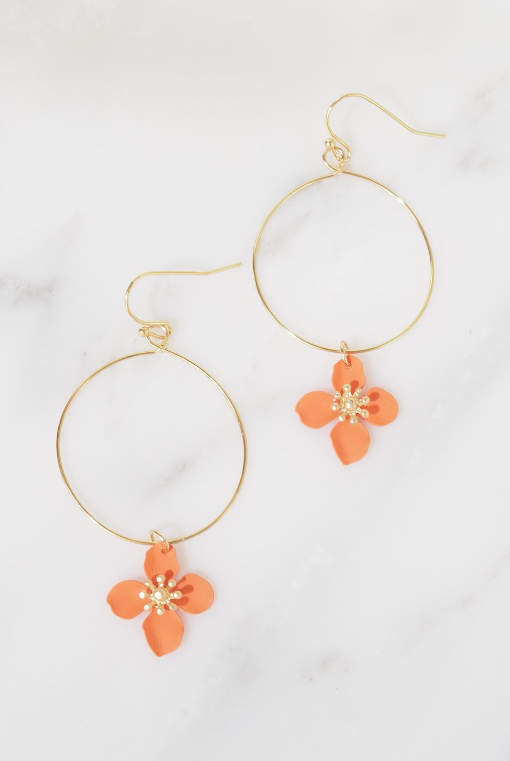 Ida Orange Earrings